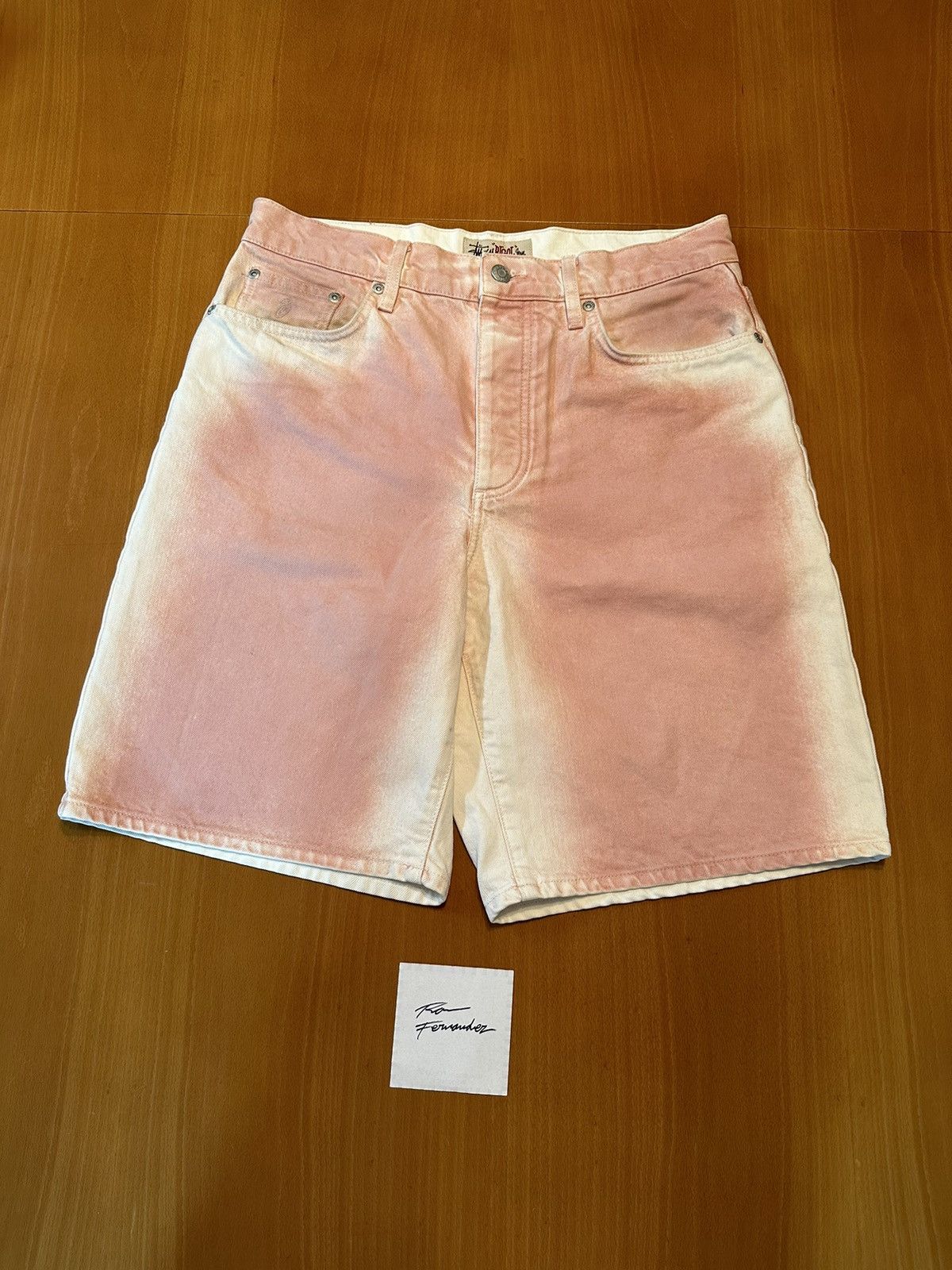 Stussy Stussy Spray dye Big Ol shorts pink | Grailed