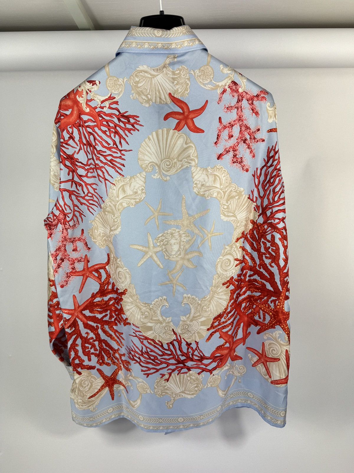 Versace SEASCAPE PRINT SILK SHIRT Size US L / EU 52-54 / 3 - 2 Thumbnail