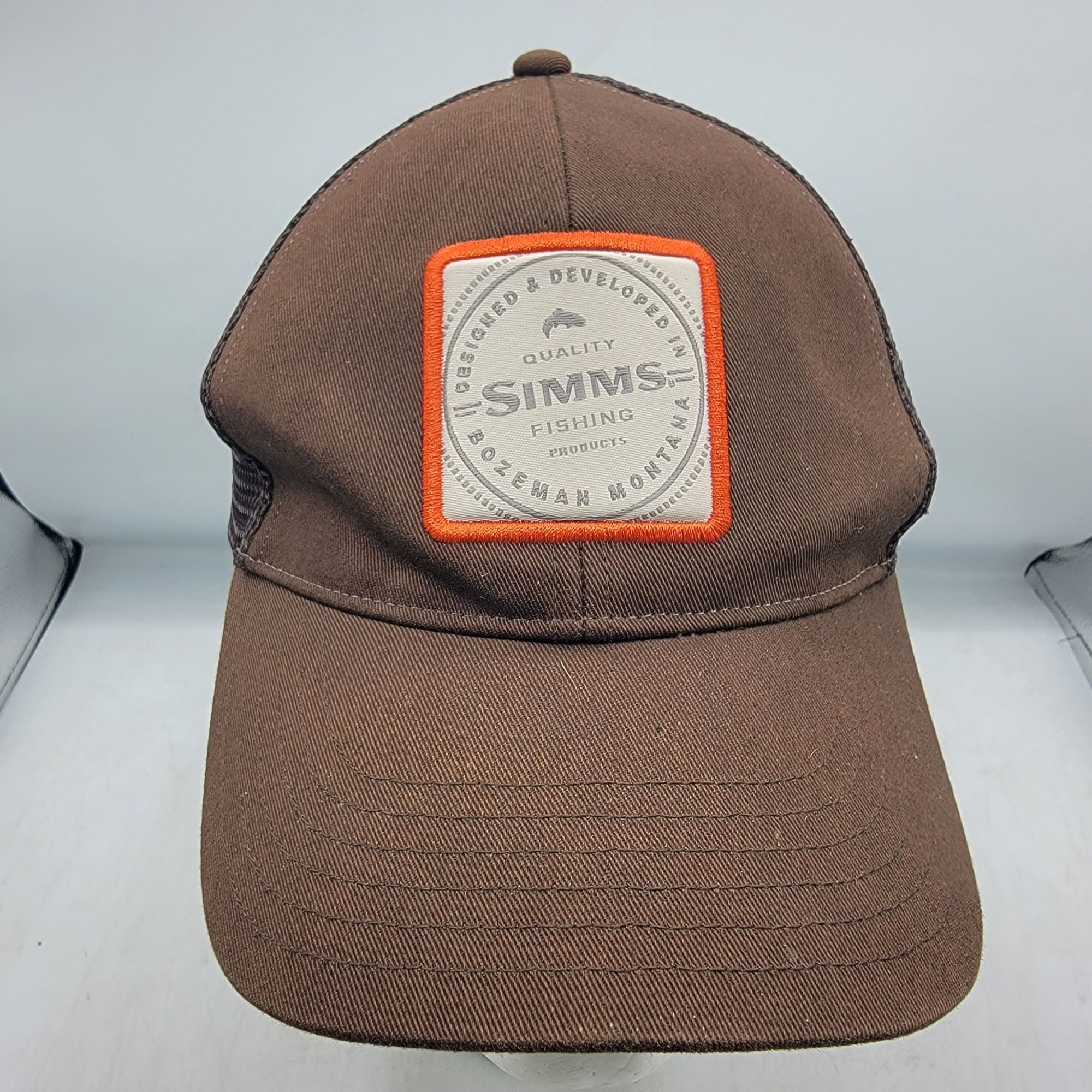 Simms Simms Fishing Products Fly Fishing Snapback Hat Cap Brown Ba