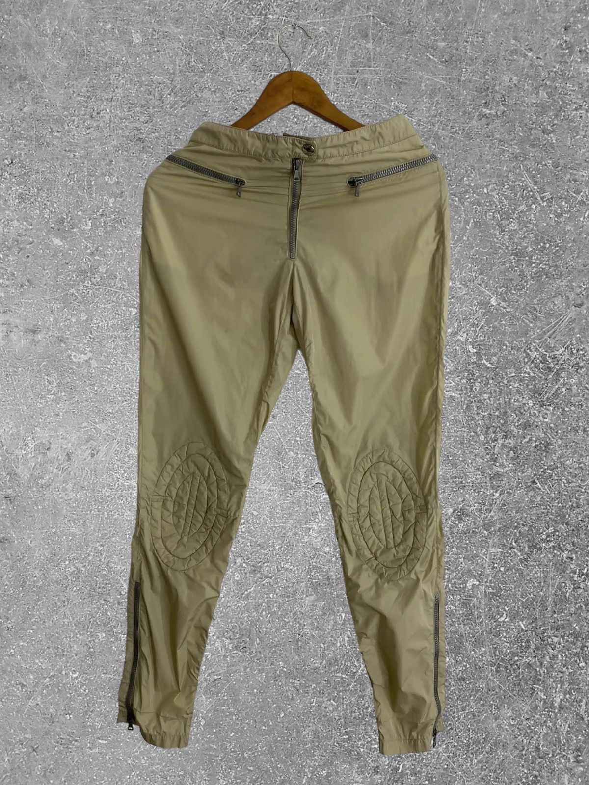 image of Prada Nylon Pants With Zips Vintage in Beige, Men's (Size 29)