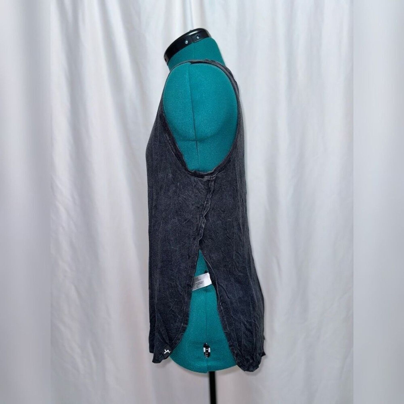 Other Joy Lab Charcoal Black Gray Tank Top with Open Sides | Sz S Size S / US 4 / IT 40 - 3 Thumbnail