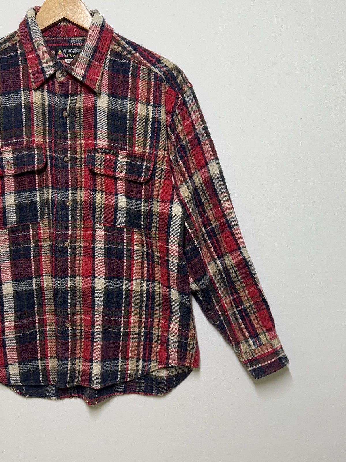 Wrangler Vintage Flannel WRANGLER TRAIL Plaid Tartan 2 Pocket Size US L / EU 52-54 / 3 - 4 Thumbnail