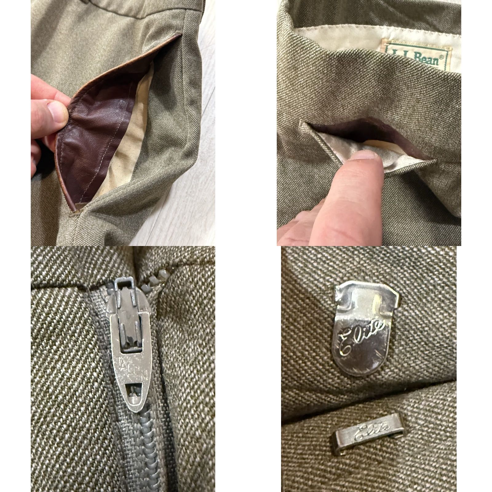 Vintage VINTAGE 60s LL Bean Wool Hunting Pants 31x29 Military Green Mens Size US 31 - 8 Thumbnail