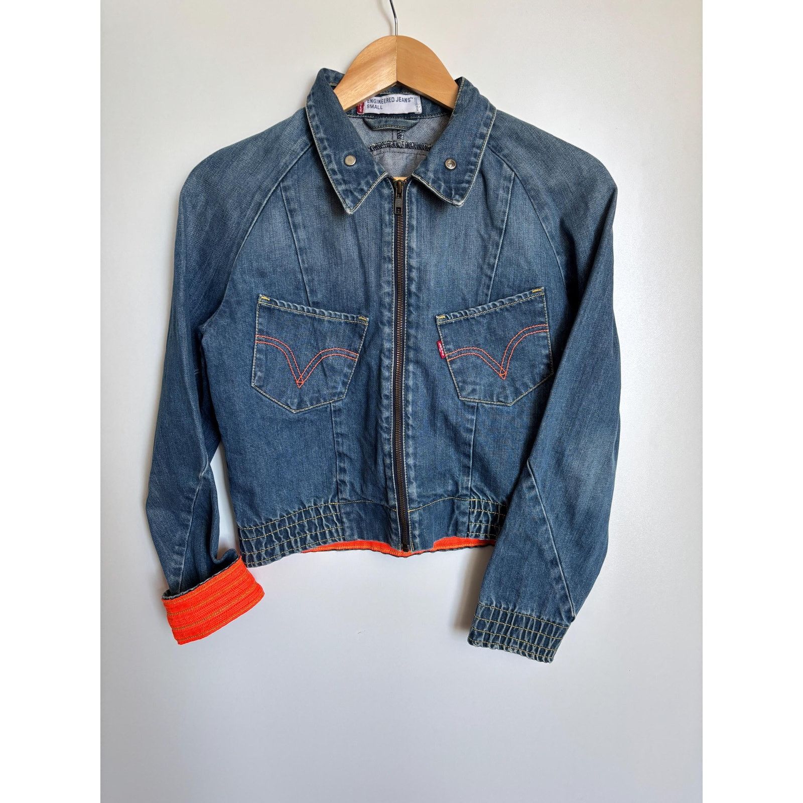 Levi's Levi's Engineered Archive Jacket Red Tab Y2K Cropped Zip S Size US S / EU 44-46 / 1 - 5 Thumbnail