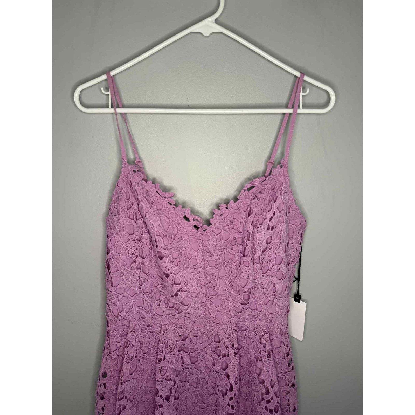 ASTR The Label NWT ASTR the Label Lace Fit & Flare Dress Light Orchid XL Size XL / US 12-14 / IT 48-50 - 4 Thumbnail