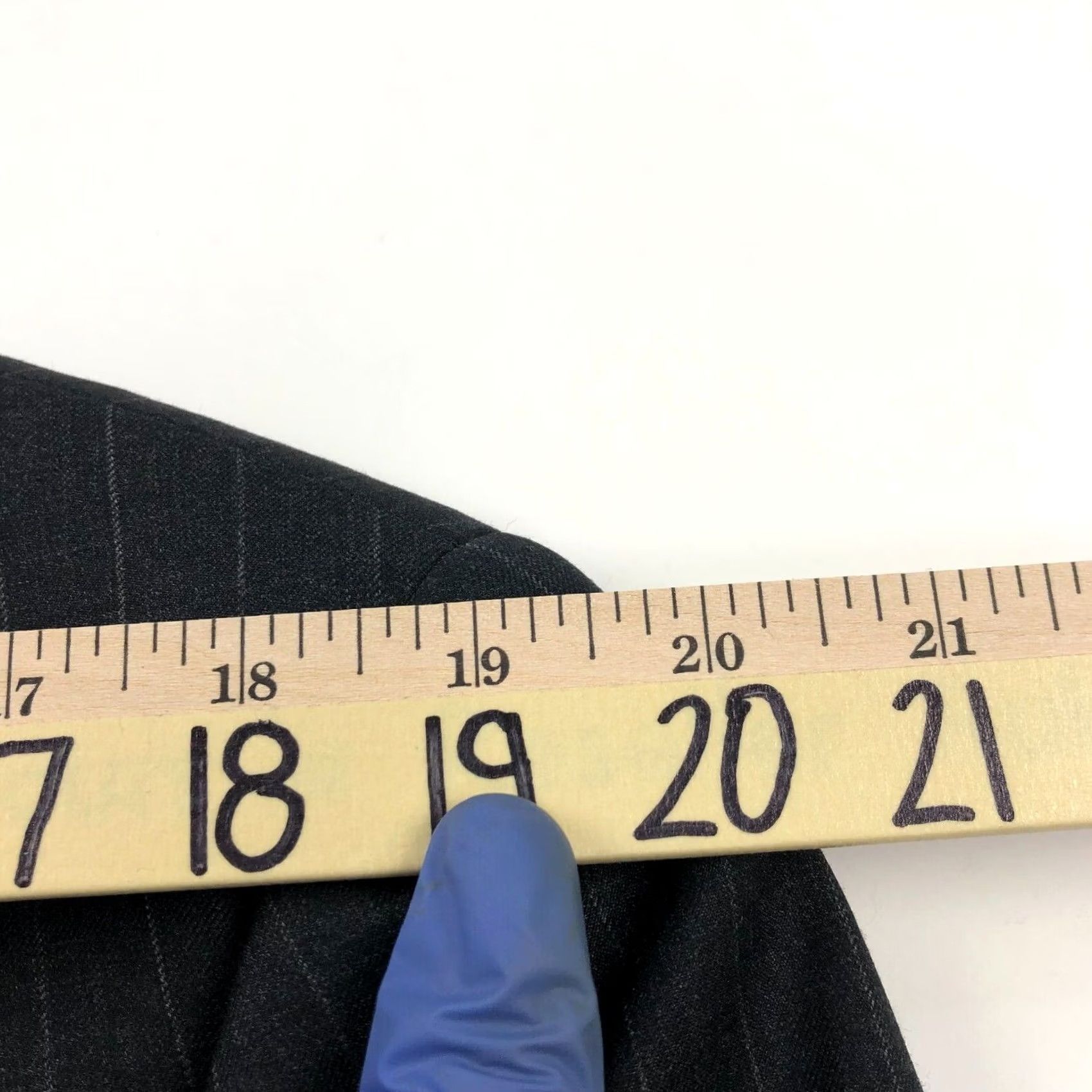 Hart Schaffner Marx Hart Schaffner Marx 100% Wool Two Button Sport Suit Coat Jacket Dark Gray Coat Men 43 Regular Notch Lapel Wool Suit Jacket Size 46R - 7 Thumbnail