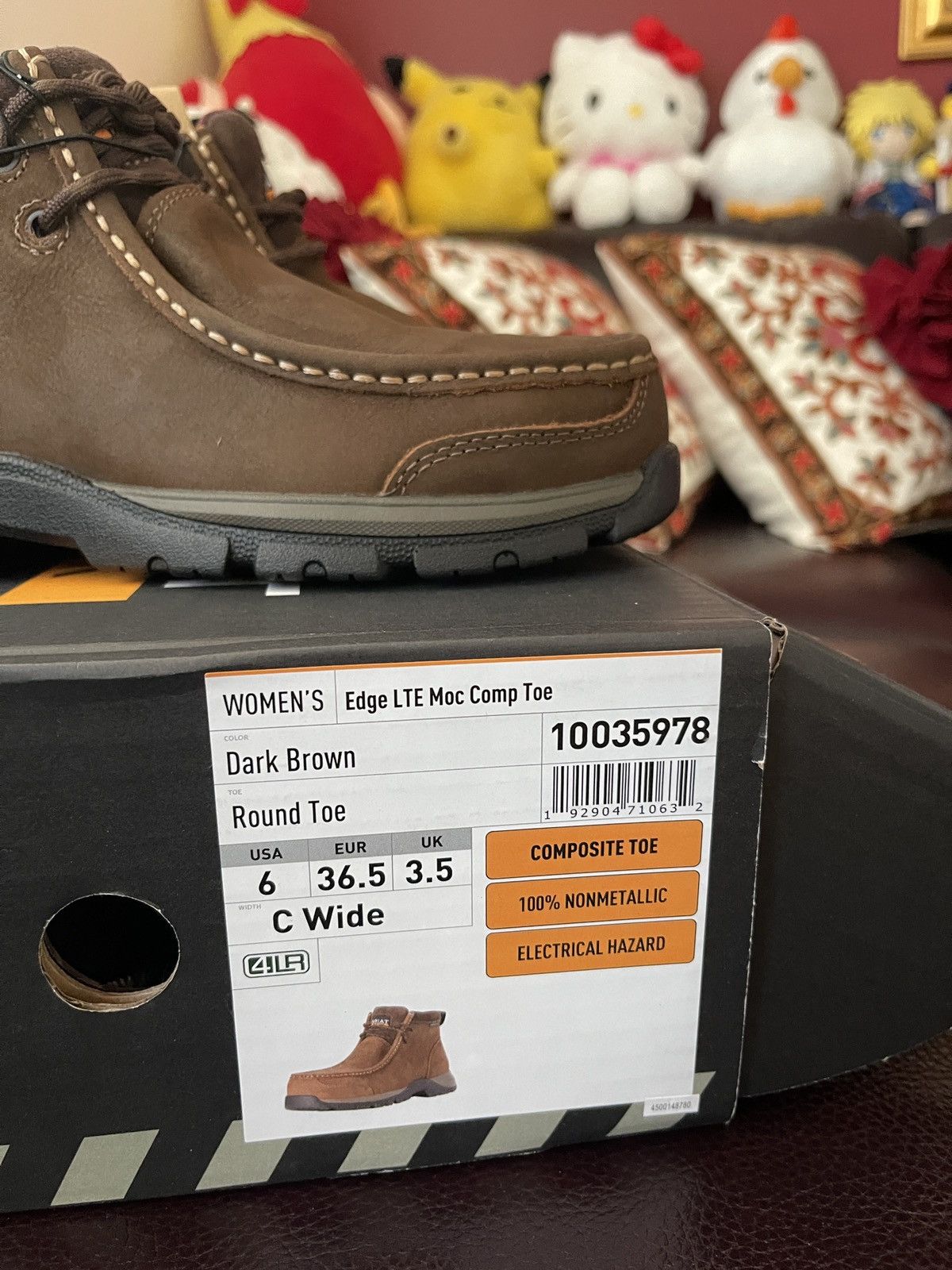 Ariat Ariat Womens Size 6.0 Wide Edge LTE Moc Dark Brown boots Size US 6 / IT 36 - 6 Thumbnail