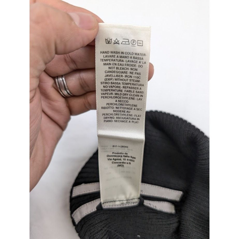 Rick Owens o1rshd1 Size:OS / Wool Ribbed Beanie Hat / Cap in Black Size ONE SIZE - 11 Thumbnail