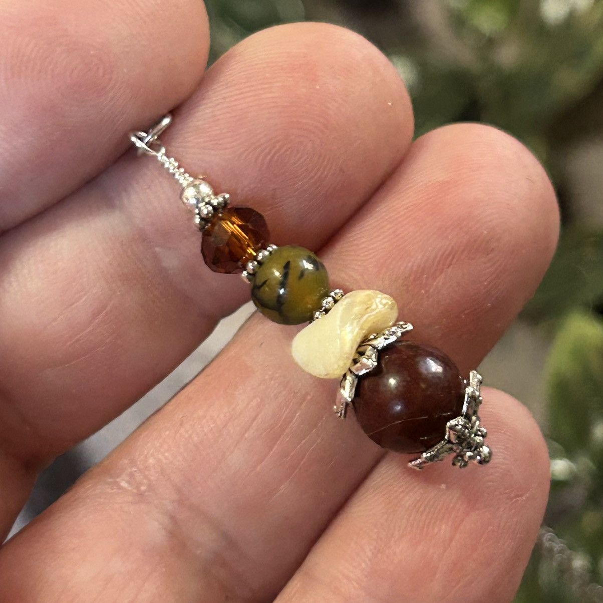 Handmade Handcrafted elegant genuine stone pendant on chain necklace Size ONE SIZE - 1 Thumbnail