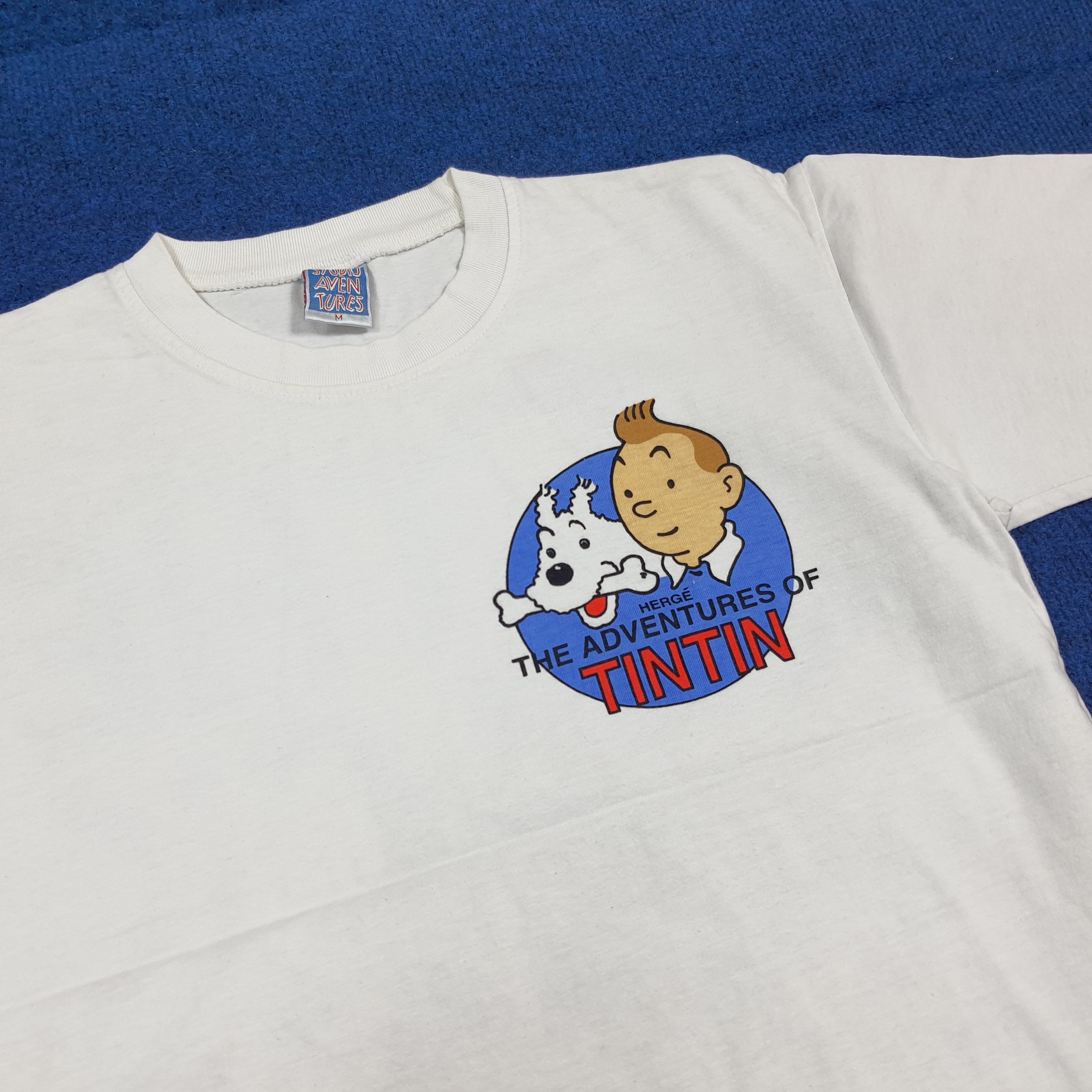 Vintage Vintage Adventure of Tintin Boxy Tshirt C294N66 Size US M / EU 48-50 / 2 - 4 Thumbnail