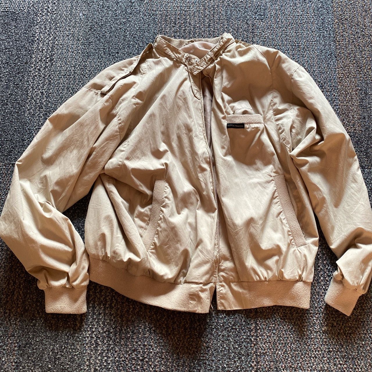 Cotton Traders × Vintage Vintage Tan Bomber Jacket *AMAZING CONDITION* Size US L / EU 52-54 / 3 - 1 Thumbnail