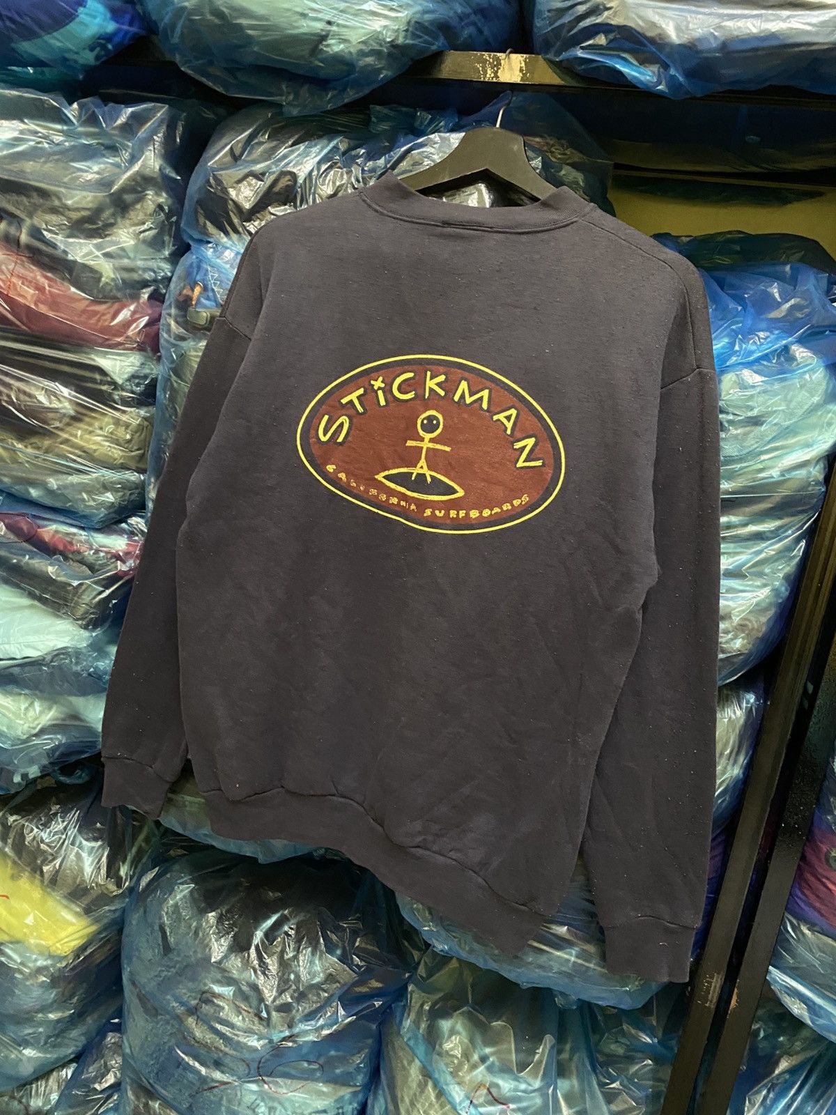 Vintage VINTAGE 90S STICKMAN SURFING SWEATSHIRT MADE IN USA Size US M / EU 48-50 / 2 - 2 Thumbnail