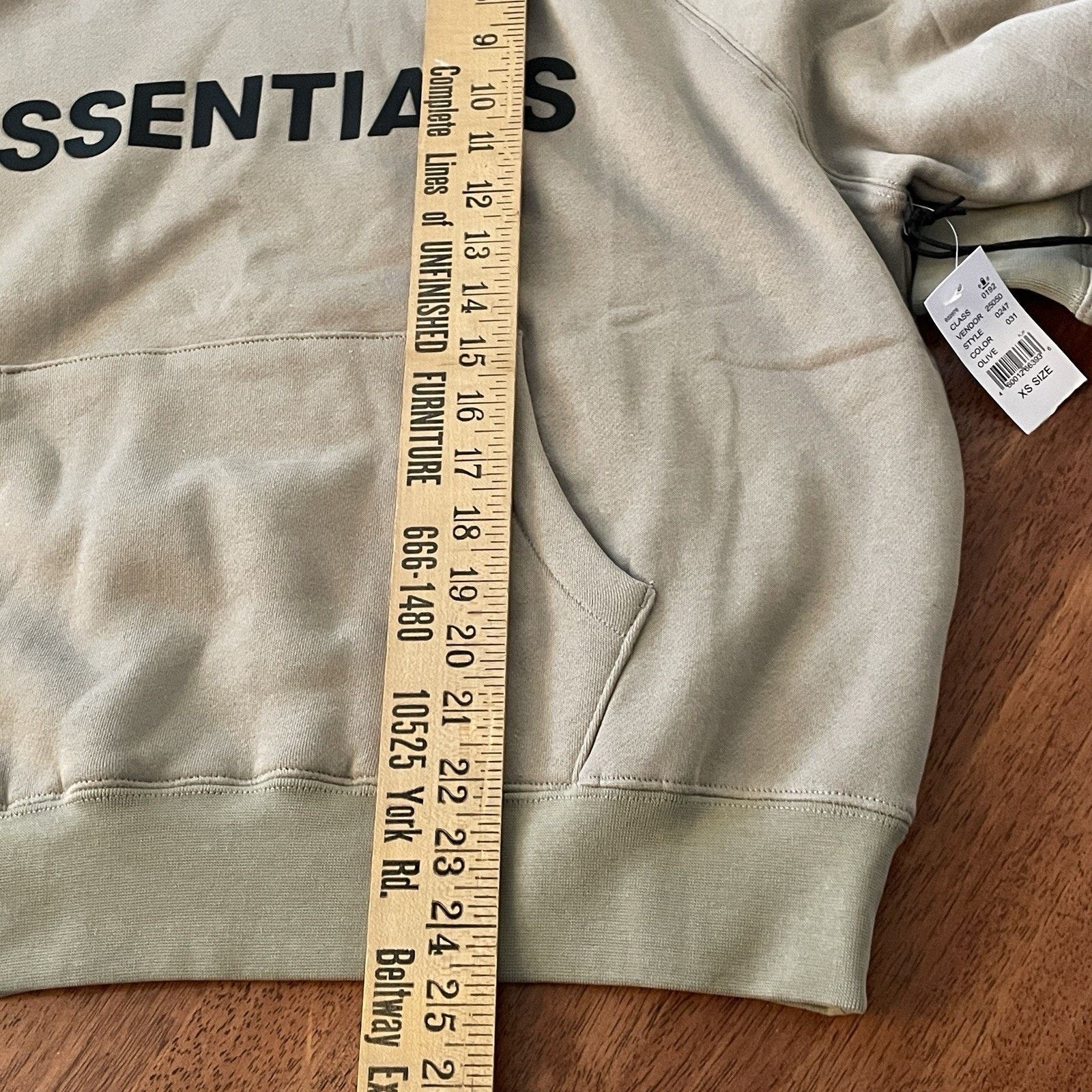 Essentials Essentials Fear Of God Hoodie Logo Reflective Olive Beige XS Size US XS / EU 42 / 0 - 14 Thumbnail