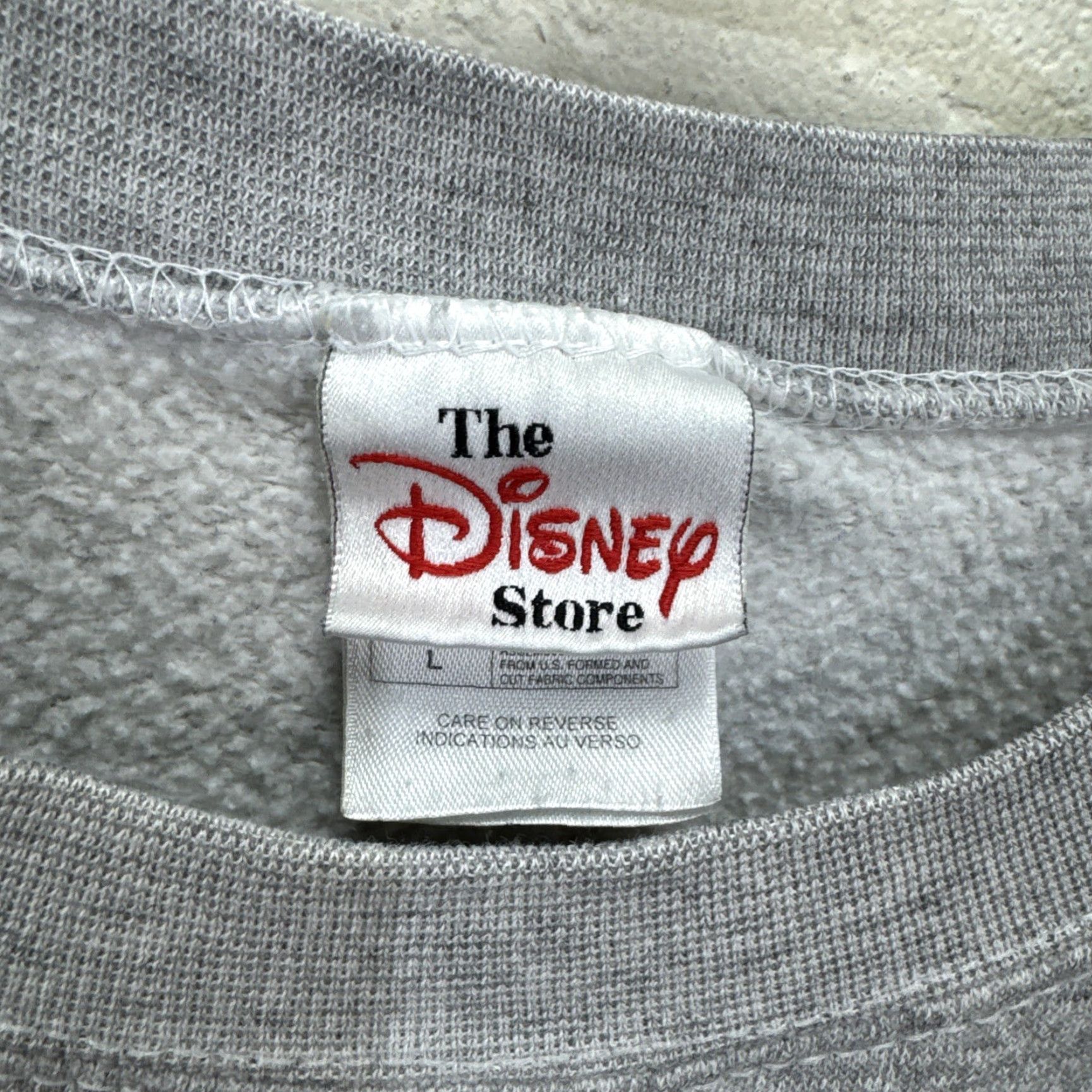 Disney VINTAGE Disney Eeyore Sweatshirt Crewneck Unisex Adults Gray 90s Art Butterfly Cartoon Graphic Print Heavyweight Cotton Polyester Disney Store Size US L / EU 52-54 / 3 - 3 Thumbnail
