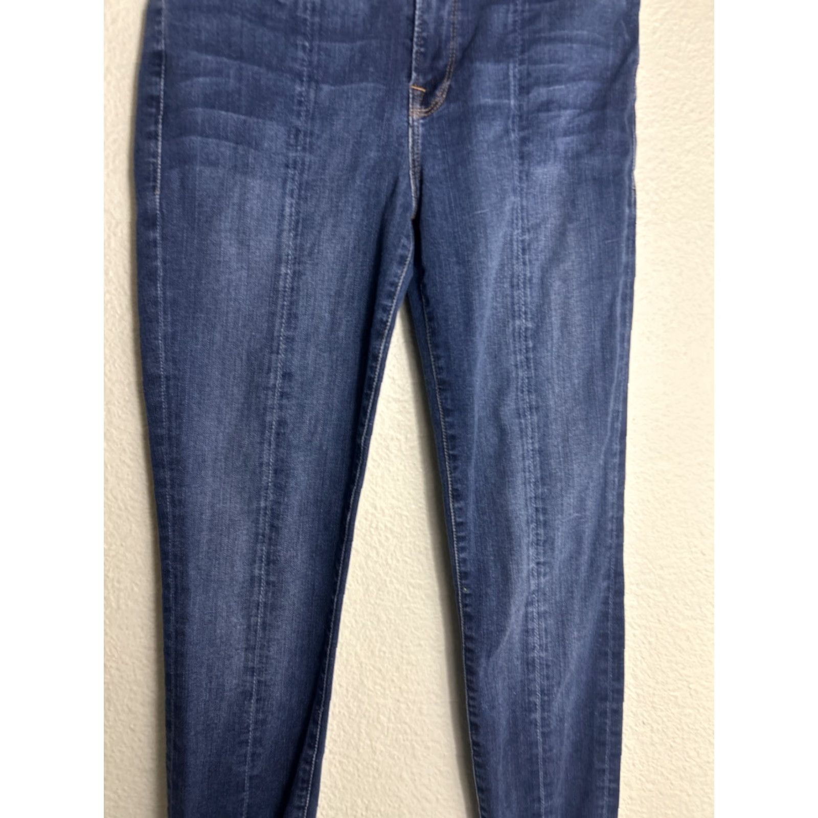 Frame FRAME Le Skinny De Jeanne Jeans Womens 28x29 Ankle Zip Dark Wash Stretch Denim Shirt? Size 28" / US 6 / IT 42 - 3 Thumbnail
