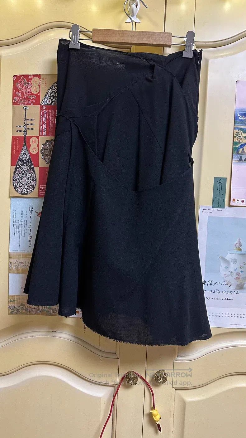 Junya Watanabe Junya Watanabe size S Black Asymmetrical Skirt Size 23" - 3 Thumbnail