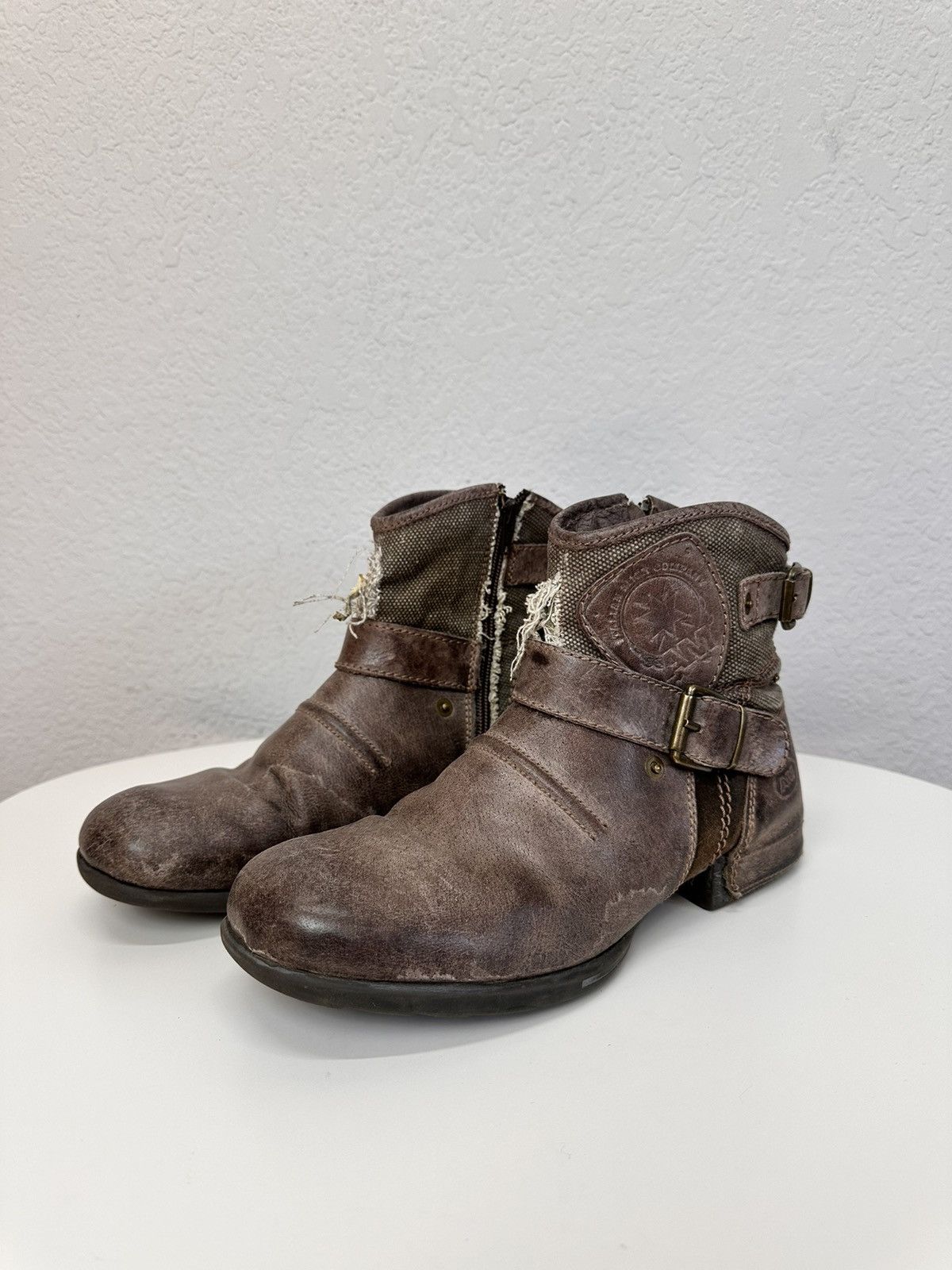 Other Leather Boots HandMade Italian Rick owens Style As 98 Rare Size US 7 / EU 40 - 4 Thumbnail