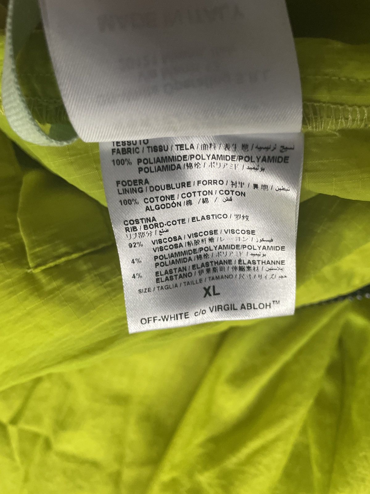 Off-White × Umbro Neon Track Pants Size US 34 / EU 50 - 9 Thumbnail