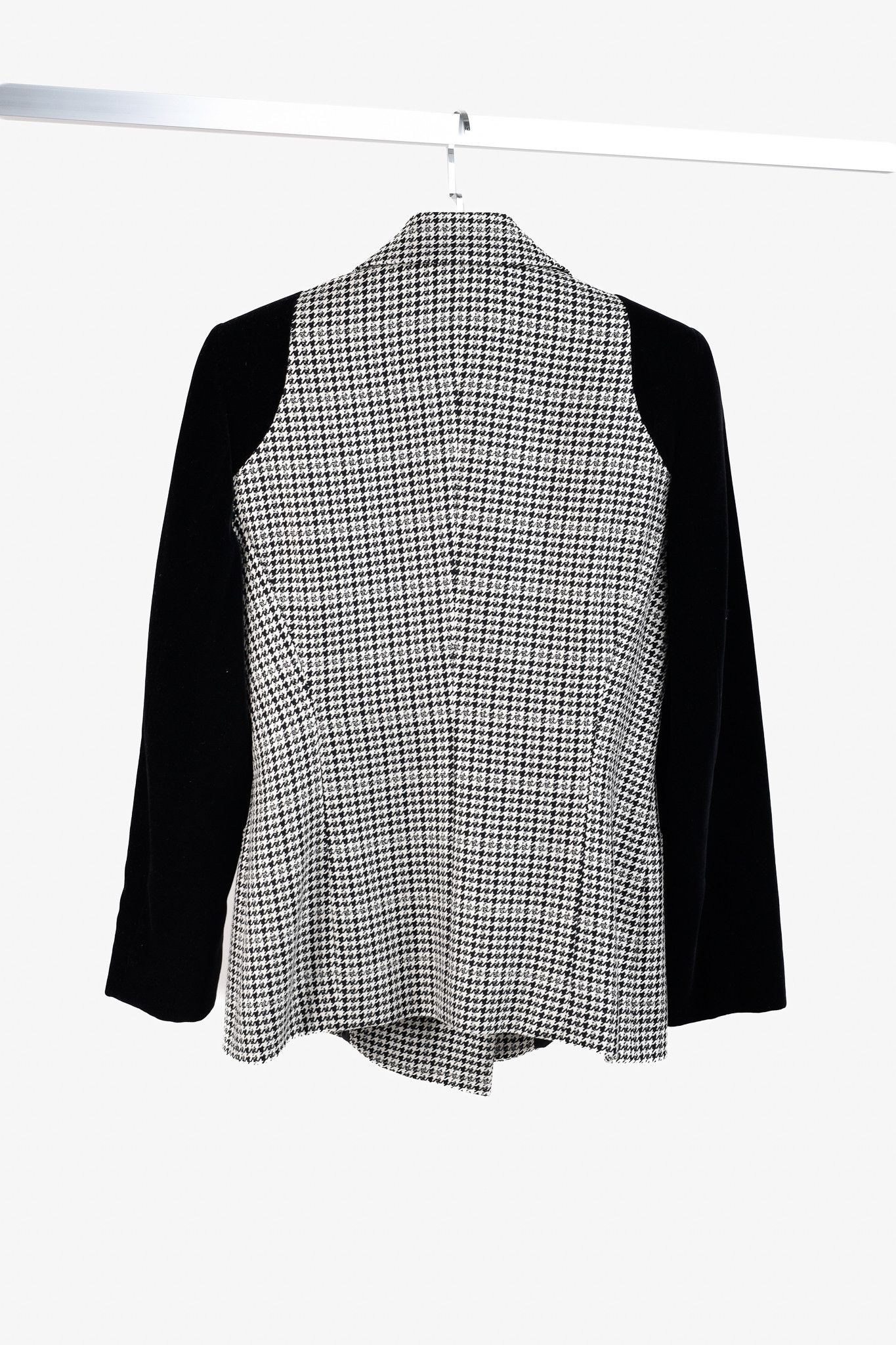 Escada Escada Vintage Houndstooth Double Breasted Velvet Blazer Size M / US 6-8 / IT 42-44 - 2 Thumbnail