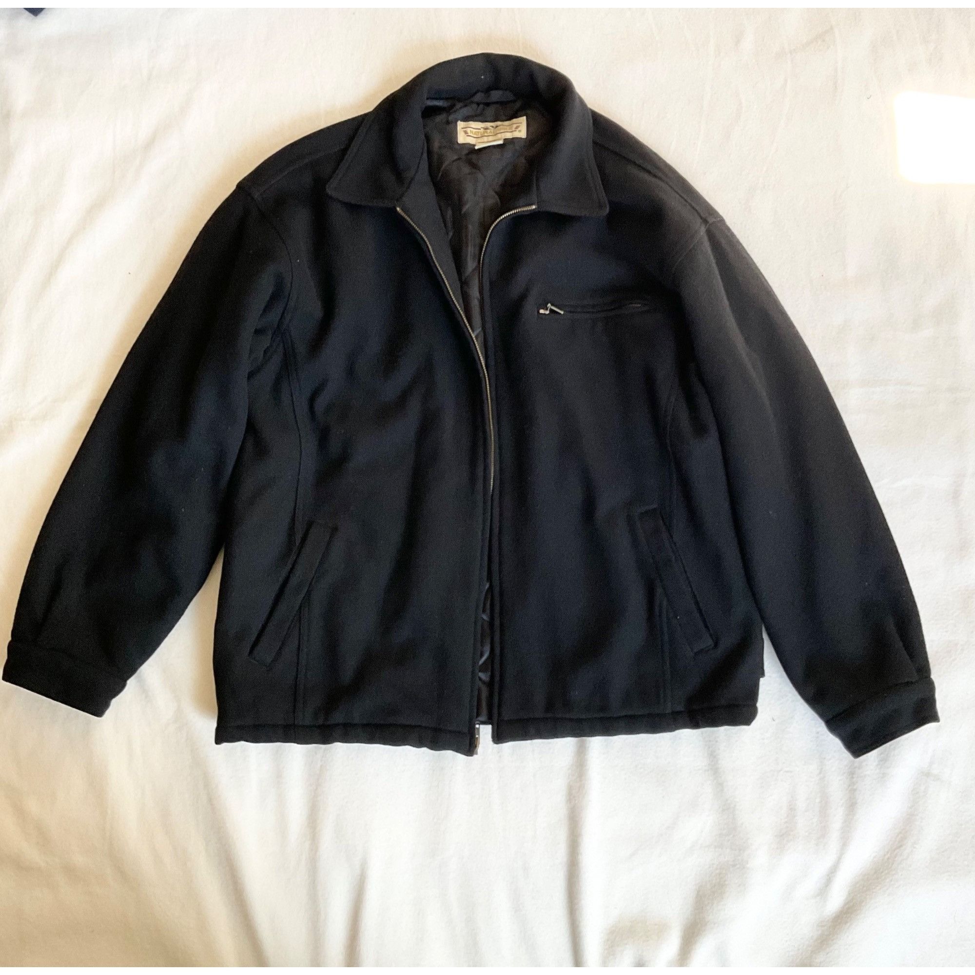 Natural Issue Natural issue men wool lining black jacket SZL chest55 Size US L / EU 52-54 / 3 - 1 Thumbnail