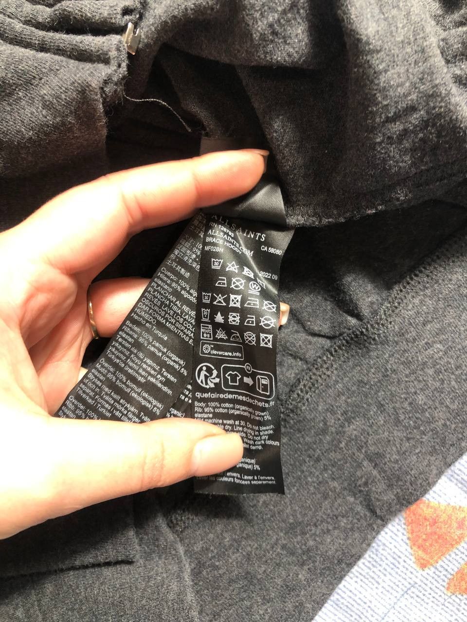 Allsaints VINTAGE Y2K ALLSAINTS ZIP HOODIE BIG HOOD RARE Size US L / EU 52-54 / 3 - 3 Thumbnail