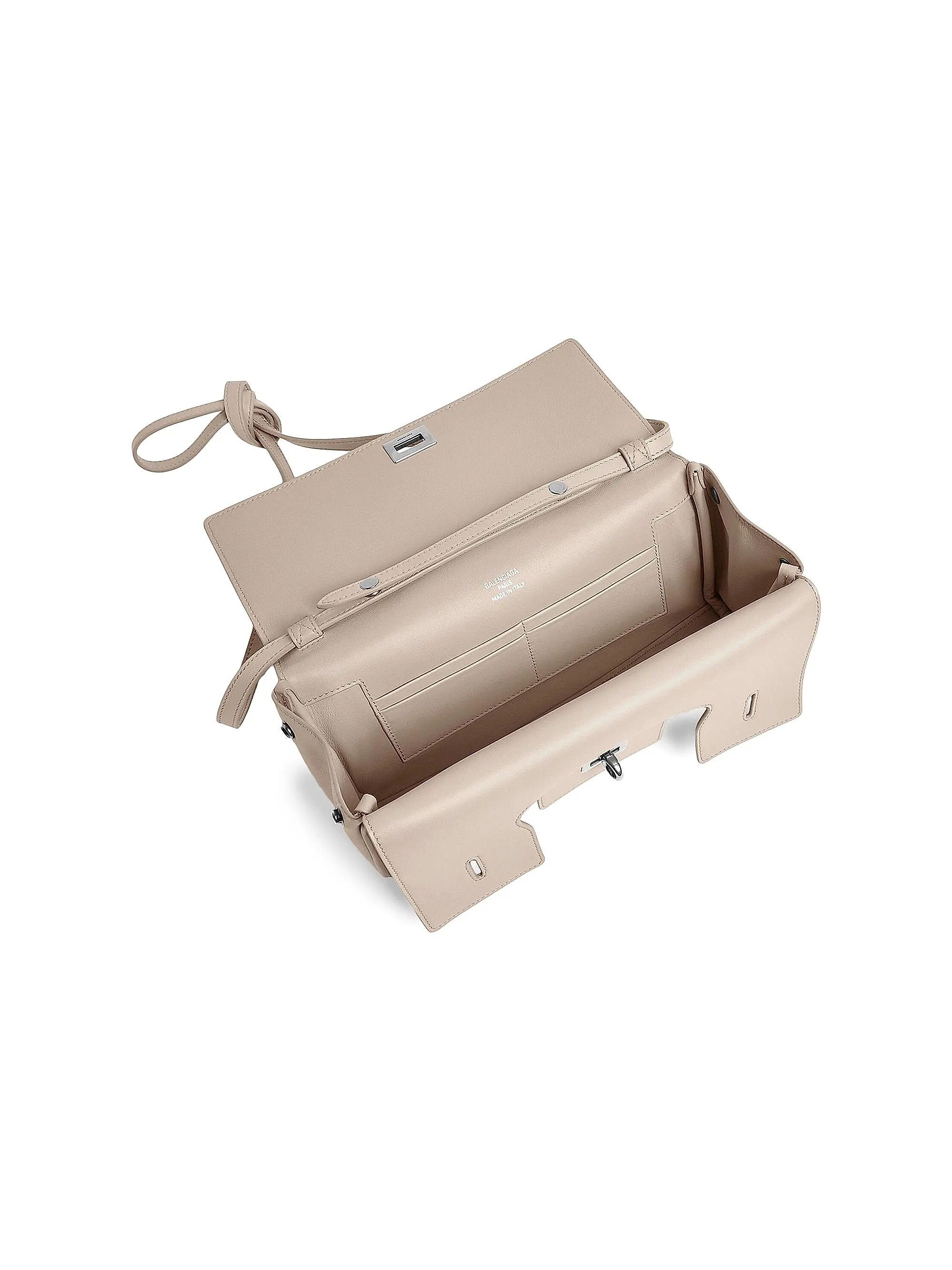 Balenciaga os11x0126 Size: OS / Bel Air Small Clutch on Strap in Beige Size ONE SIZE - 4 Thumbnail
