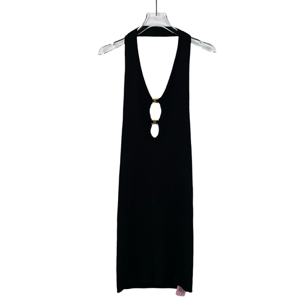 Celine Celine Triomphe Hardware Halter Dress Size L Size L / US 10 / IT 46 - 1 Thumbnail