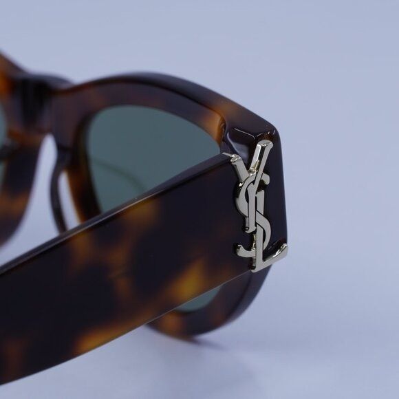 Saint Laurent Paris Saint Laurent SL M94/F 002 Sunglasses Havana Cat Eye Frame Size ONE SIZE - 11 Thumbnail