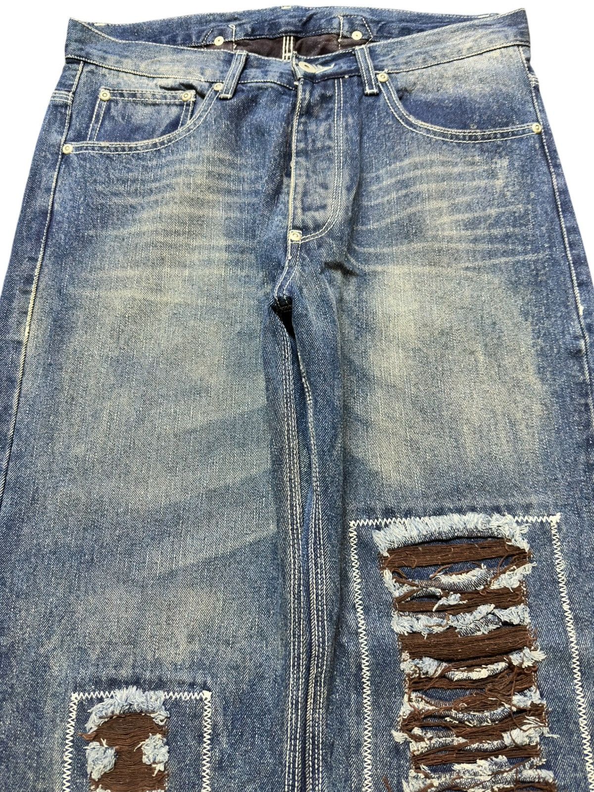 JNCO Vintage Japanese Brand Baggy Buckle Back Skater Denim Size US 32 / EU 48 - 2 Thumbnail