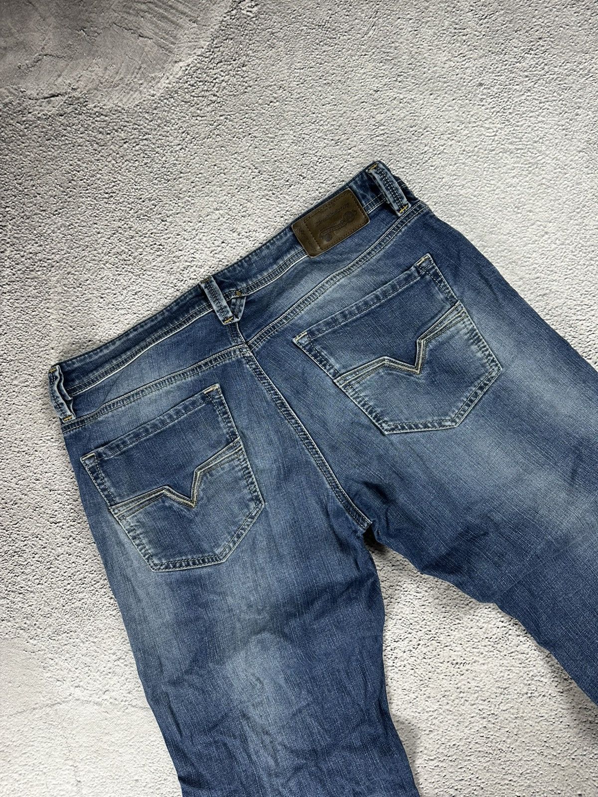 Diesel Vintage Diesel Industry Baggy Denim Jean Y2K Old Money Size US 34 / EU 50 - 3 Thumbnail