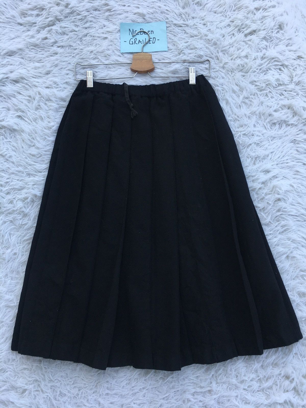 Comme des Garcons Rare Vintage Comme Des Garcons robe de chambre Wool Skirt Size 24" / US 00 / IT 34 - 5 Thumbnail