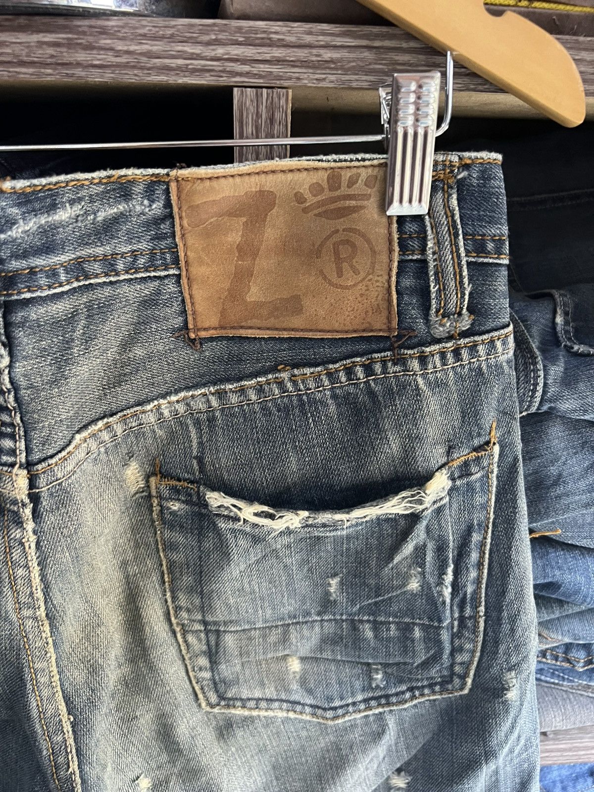 Z Brand 🔥Vintage Z Brand Distressed Denim Size US 31 - 14 Thumbnail