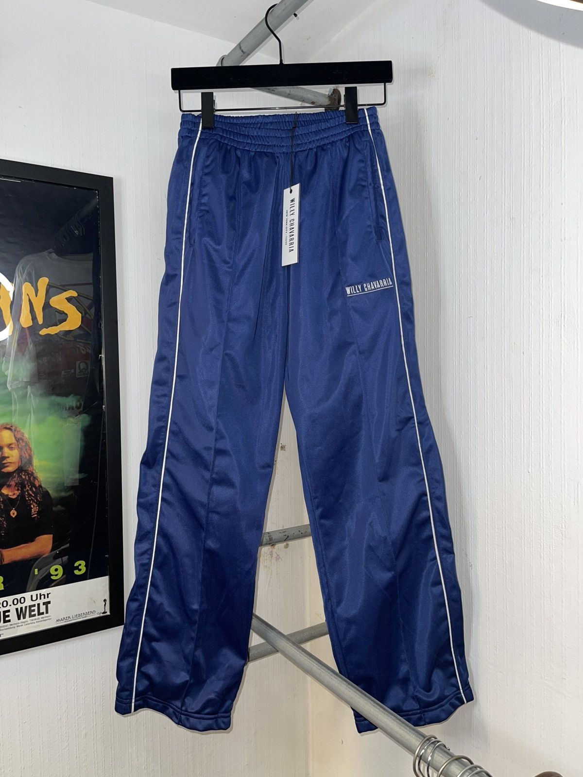 Willy Chavarria WILLY CHAVARRIA BUFFALO TRACK PANTS COBALT BLUE Size US 31 - 1 Thumbnail