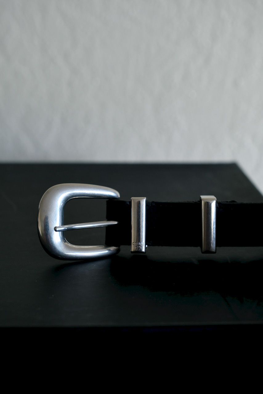 Celine × Hedi Slimane Celine Western Belt Medium Calfskin Leather Hedi Sliman 100 Size 36 - 2 Thumbnail