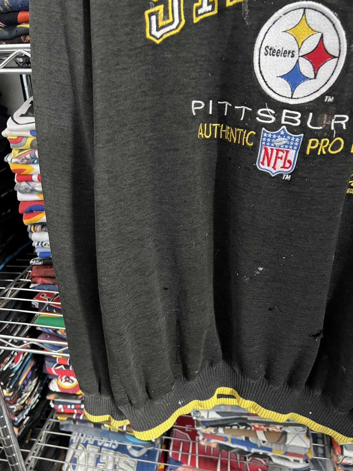 Pro Line 90s Team NFL Pittsburgh Steelers Logo Athletic Crewneck Size US L / EU 52-54 / 3 - 6 Thumbnail
