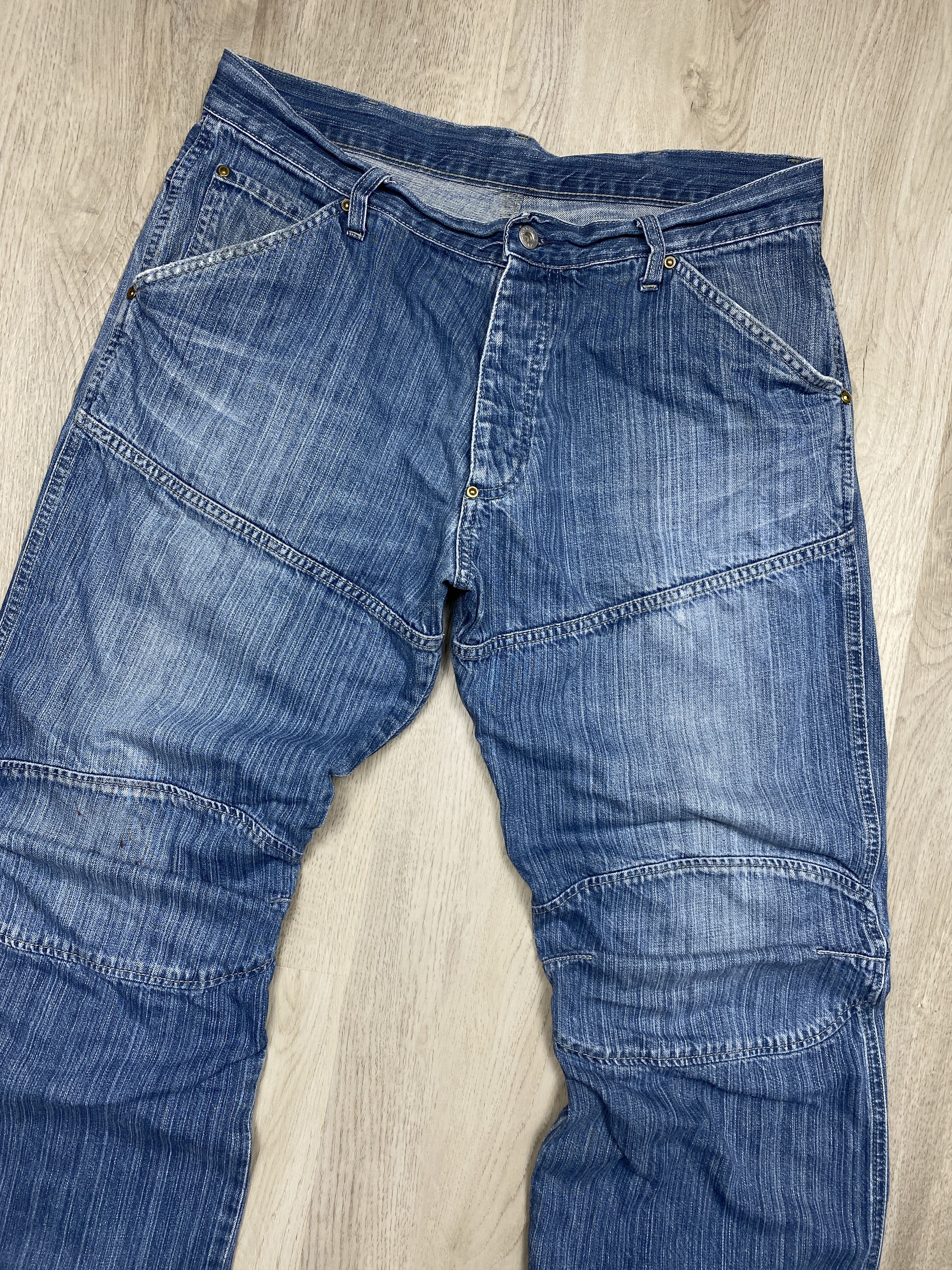 G-Star G Star Raw 90s Vintage Mens Double Knee Denim Pants Jeans Size US 36 / EU 52 - 2 Thumbnail