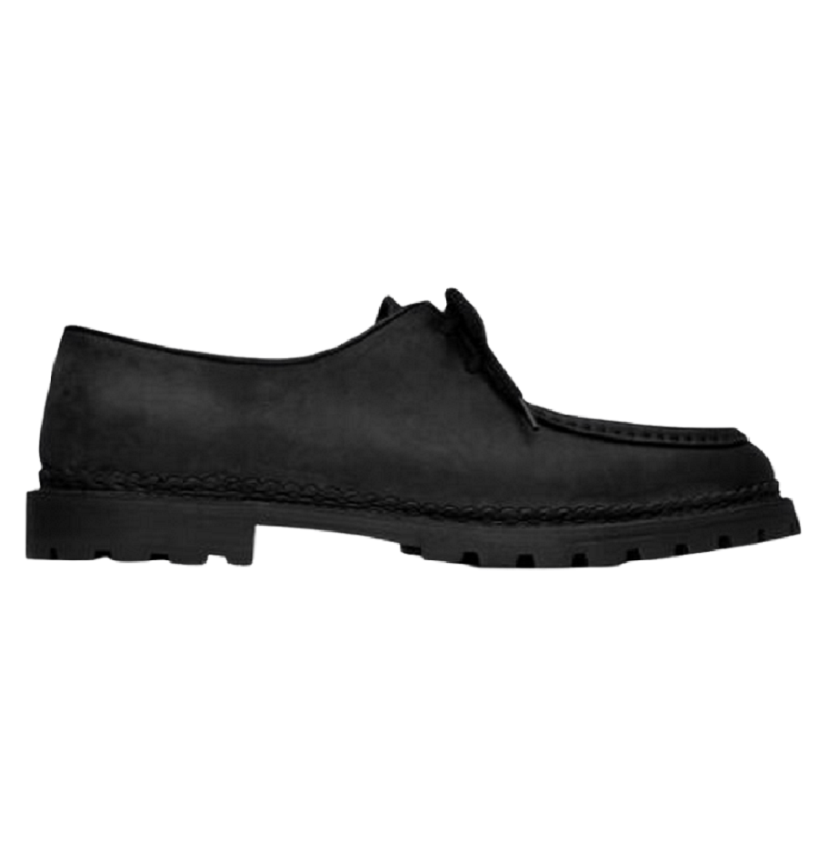 Saint Laurent Paris o1s1wg111024 Malo Plain Vamp Shoes Smooth Leather in Black Size US 10 / IT 40 - 1 Thumbnail