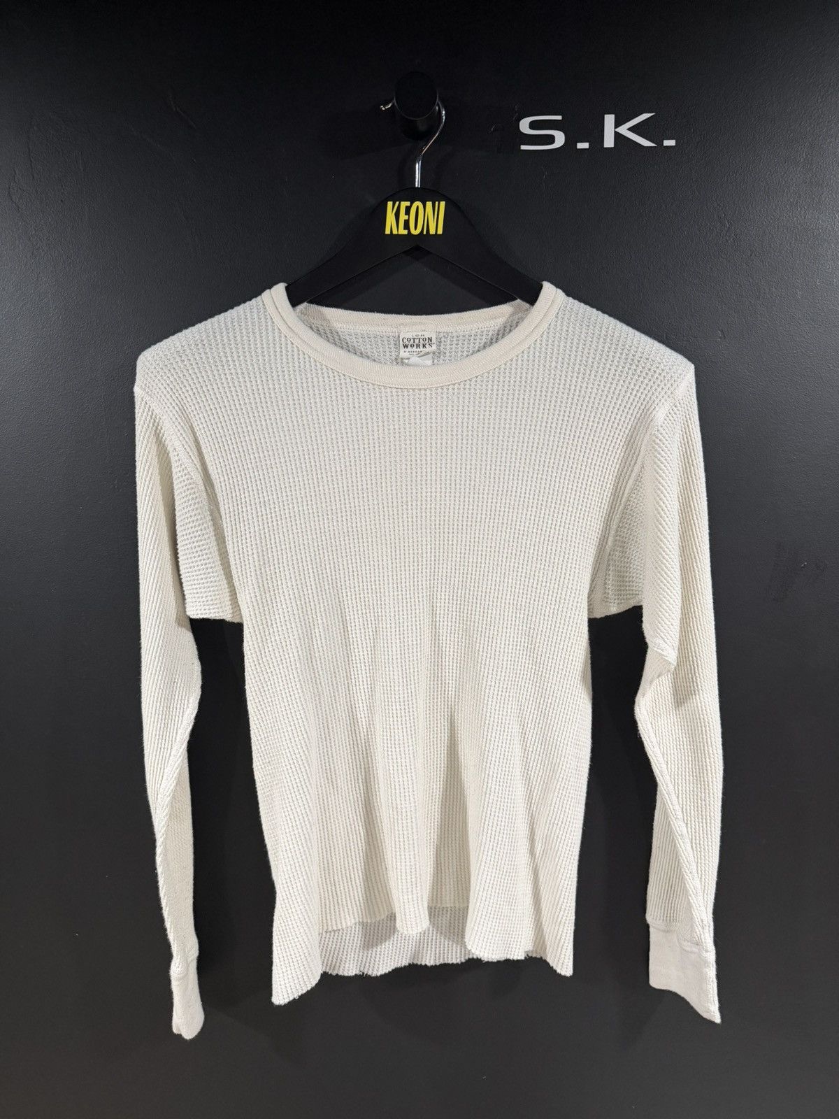 Vintage 1980s Vintage Morgan Mills Grunge Blank Cropped Thermal L Size US L / EU 52-54 / 3 - 1 Thumbnail