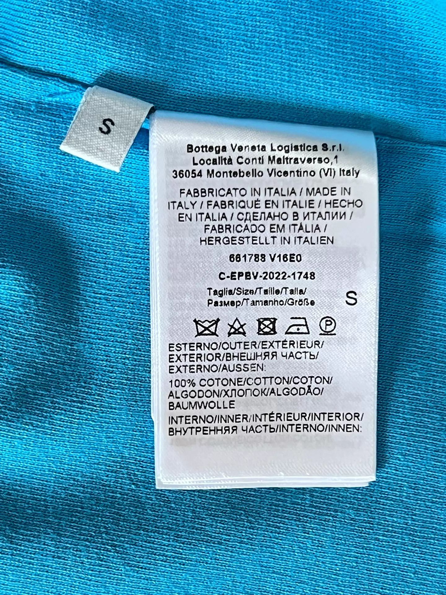Bottega Veneta Bottega Veneta Double Layer Short-Sleeve Tee S Light Blue Size US S / EU 44-46 / 1 - 6 Thumbnail