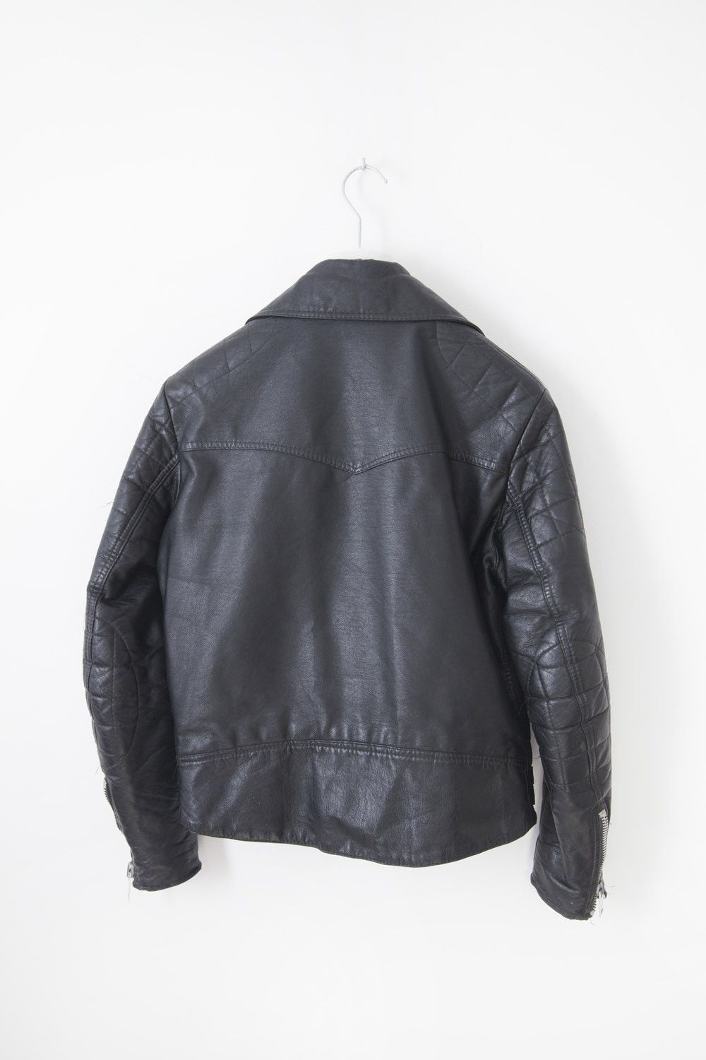 Vintage Vintage 1980's waxed coton faux leather perfecto jacket Size US S / EU 44-46 / 1 - 5 Thumbnail