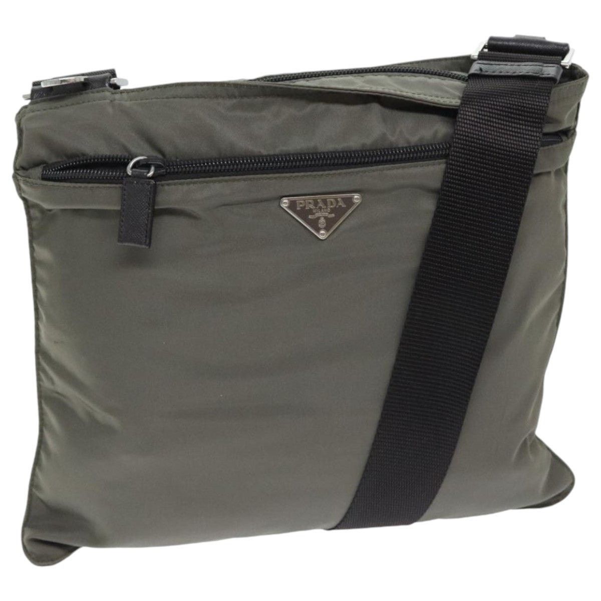 Prada PRADA Shoulder Bag Nylon Gray Silver Size ONE SIZE - 1 Thumbnail