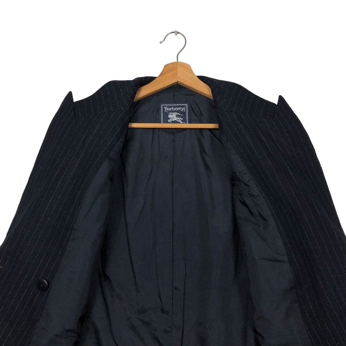 Burberry 🔥VINTAGE BURBERRYS COATS STRIPED DESIGN DOUBLE BREAST Size US M / EU 48-50 / 2 - 16 Thumbnail