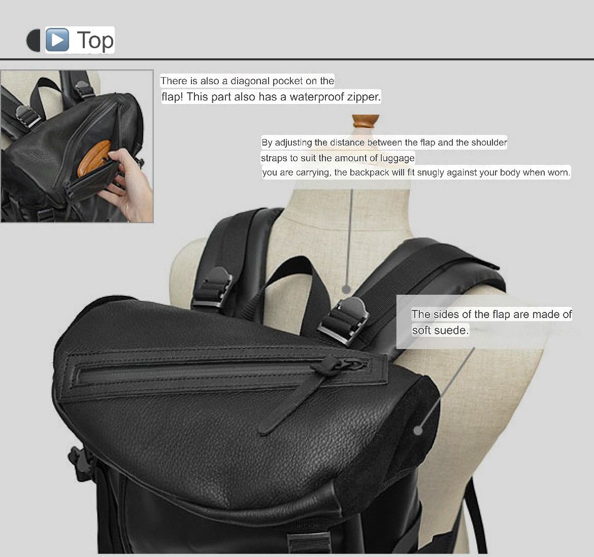 Japanese Brand Authentic DECADE Backpack Size ONE SIZE - 13 Thumbnail