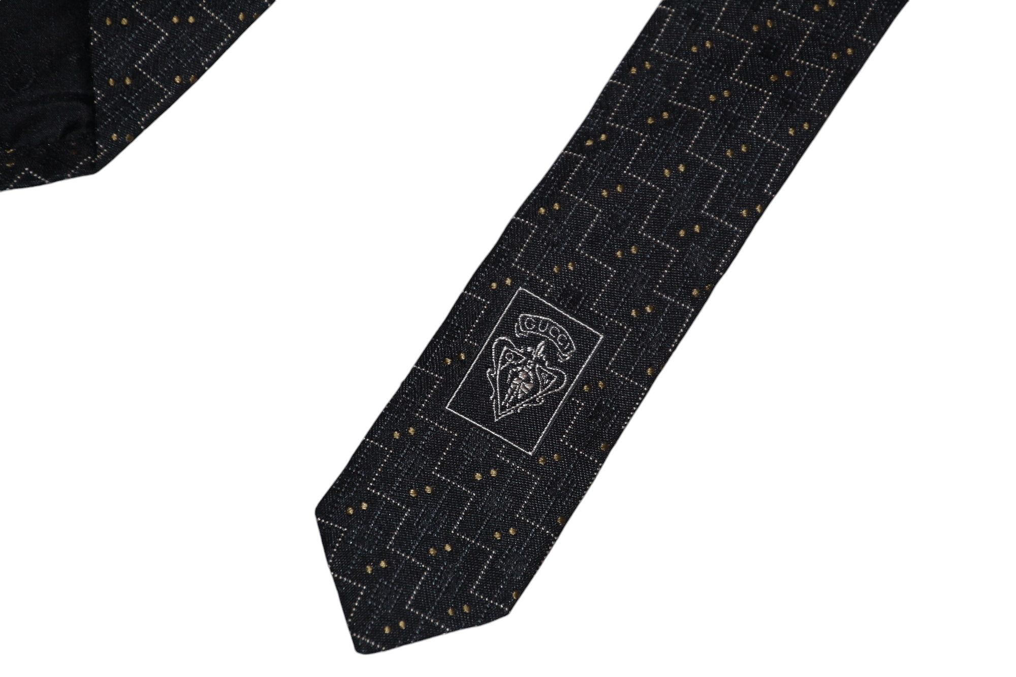 Gucci Gucci Abstract Textured Hand Pattern Jacquard Silk Tie Size ONE SIZE - 4 Thumbnail