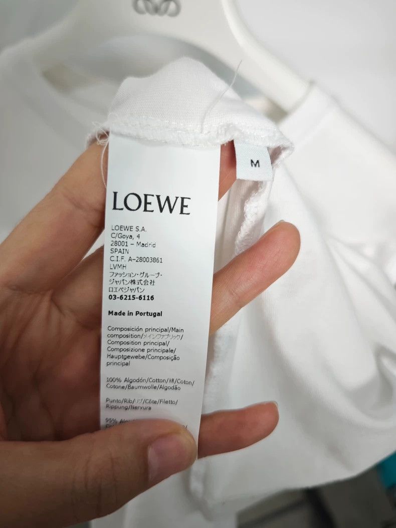 Loewe LOEWE Embroidered cotton round neck short sleeve T-shirt Size M / US 6-8 / IT 42-44 - 4 Thumbnail