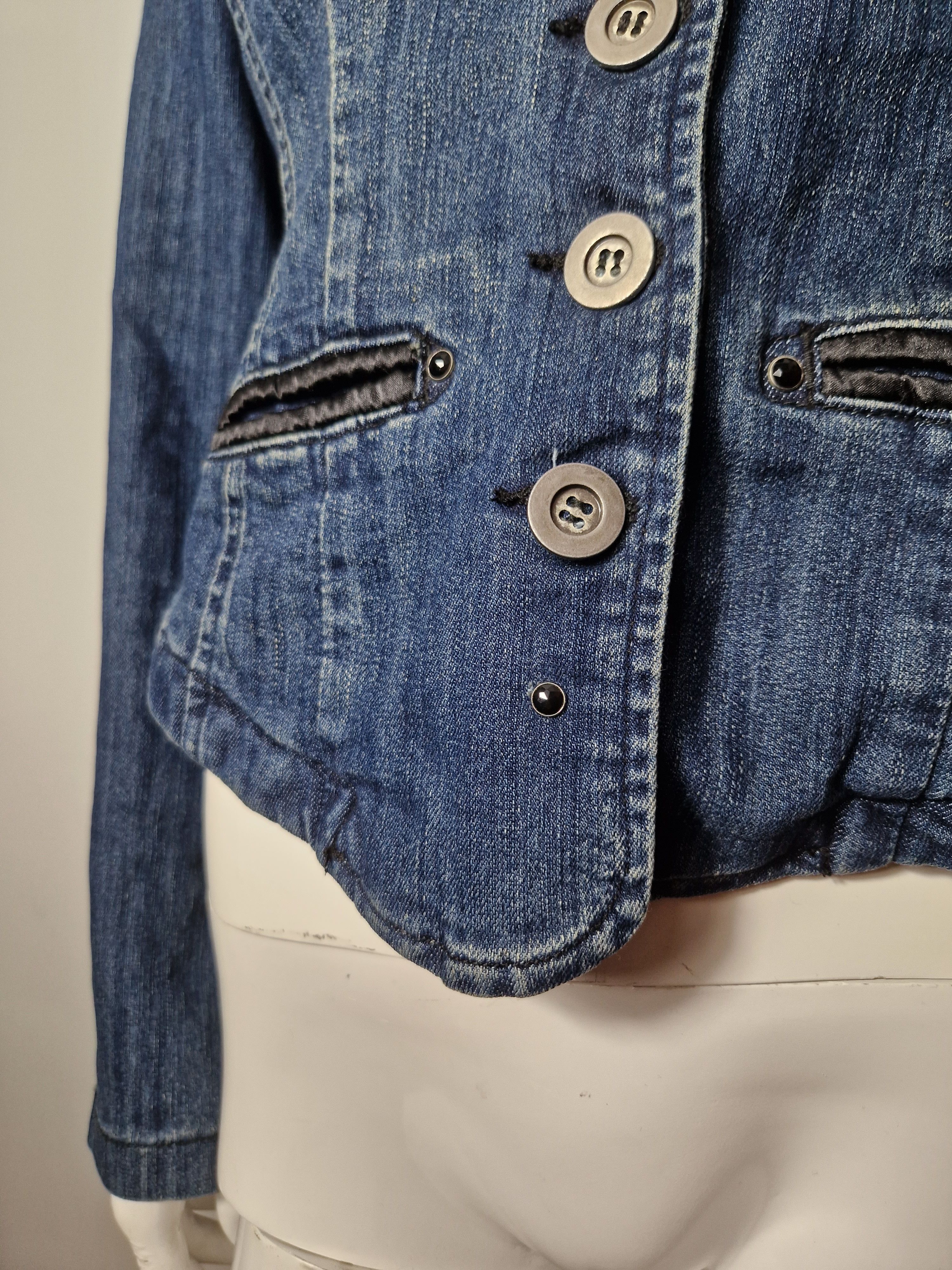 Vintage vintage denim jacket blazer Size S / US 4 / IT 40 - 4 Thumbnail