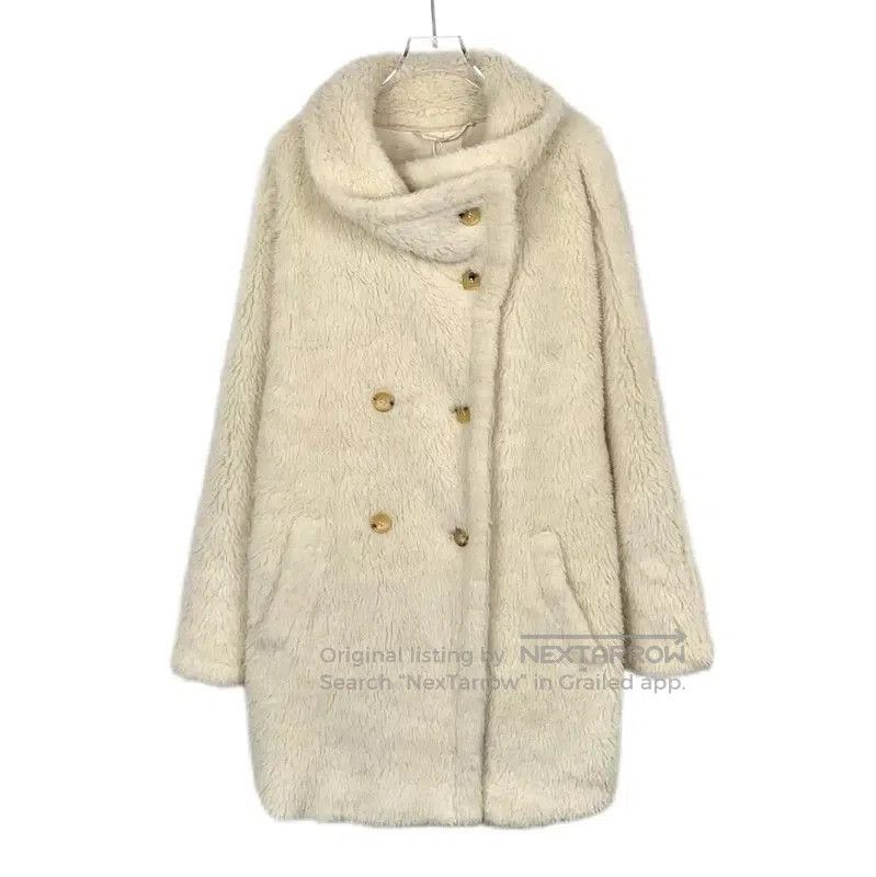 Max Mara MaxMara White Alpaca Wool Women's Coat . Size S / US 4 / IT 40 - 1 Thumbnail