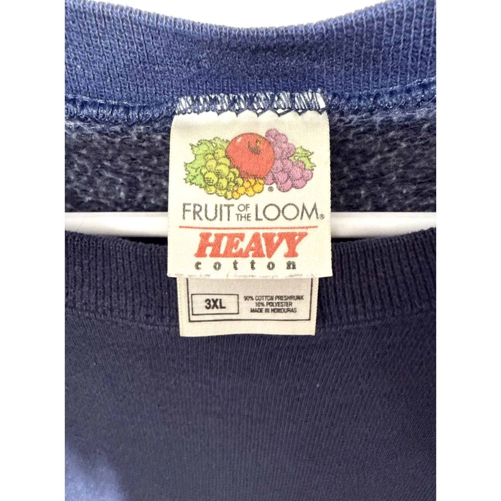 Fruit Of The Loom VINTAGE 90s National Human Genome Research Institute Sweatshirt Blue 3XL Fruit of the Loom Shirt Mens Crew Neck Cotton Blend Pullover Size US XXL / EU 58 / 5 - 3 Thumbnail
