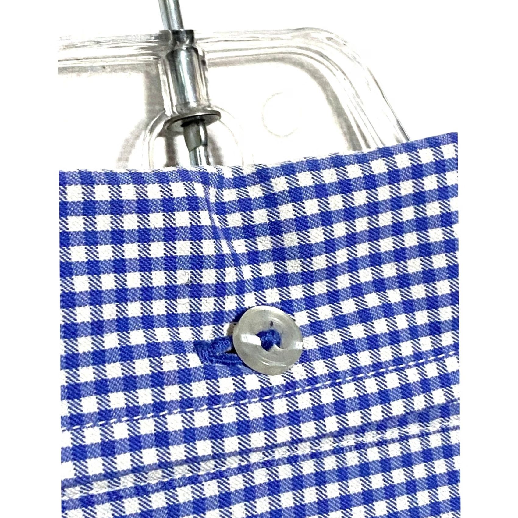 Vintage Donald Ross Button Shirt Mens XXL Blue White Gingham Golf Classic Office Work Size US XXL / EU 58 / 5 - 6 Thumbnail