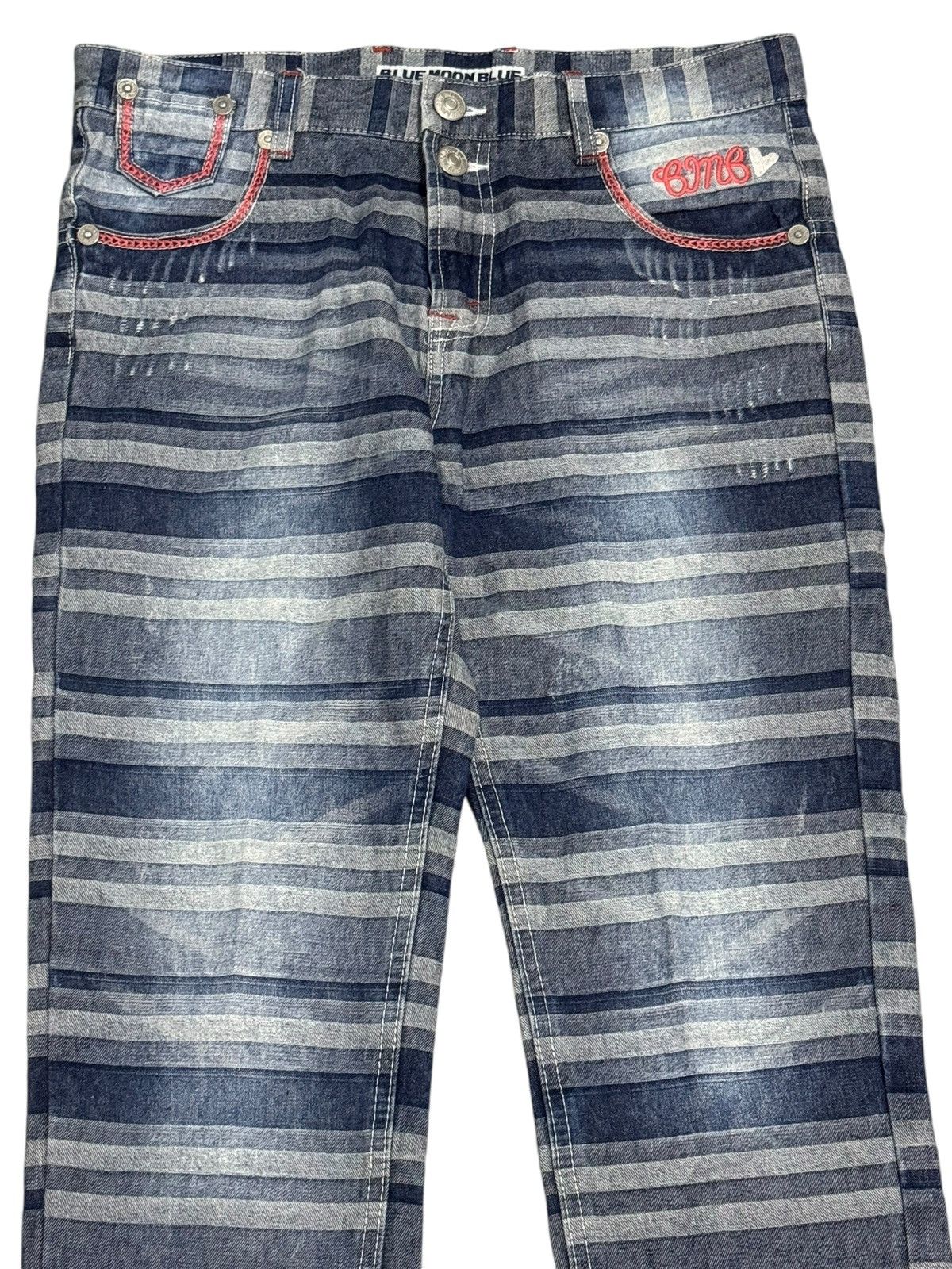 Hysteric Glamour BLUE MOON BLUE FLARE DENIM HYSTERIC GLAMOUR INSPIRED JEANS Size US 30 / EU 46 - 4 Thumbnail